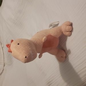 Pink t-rex stuffed animal